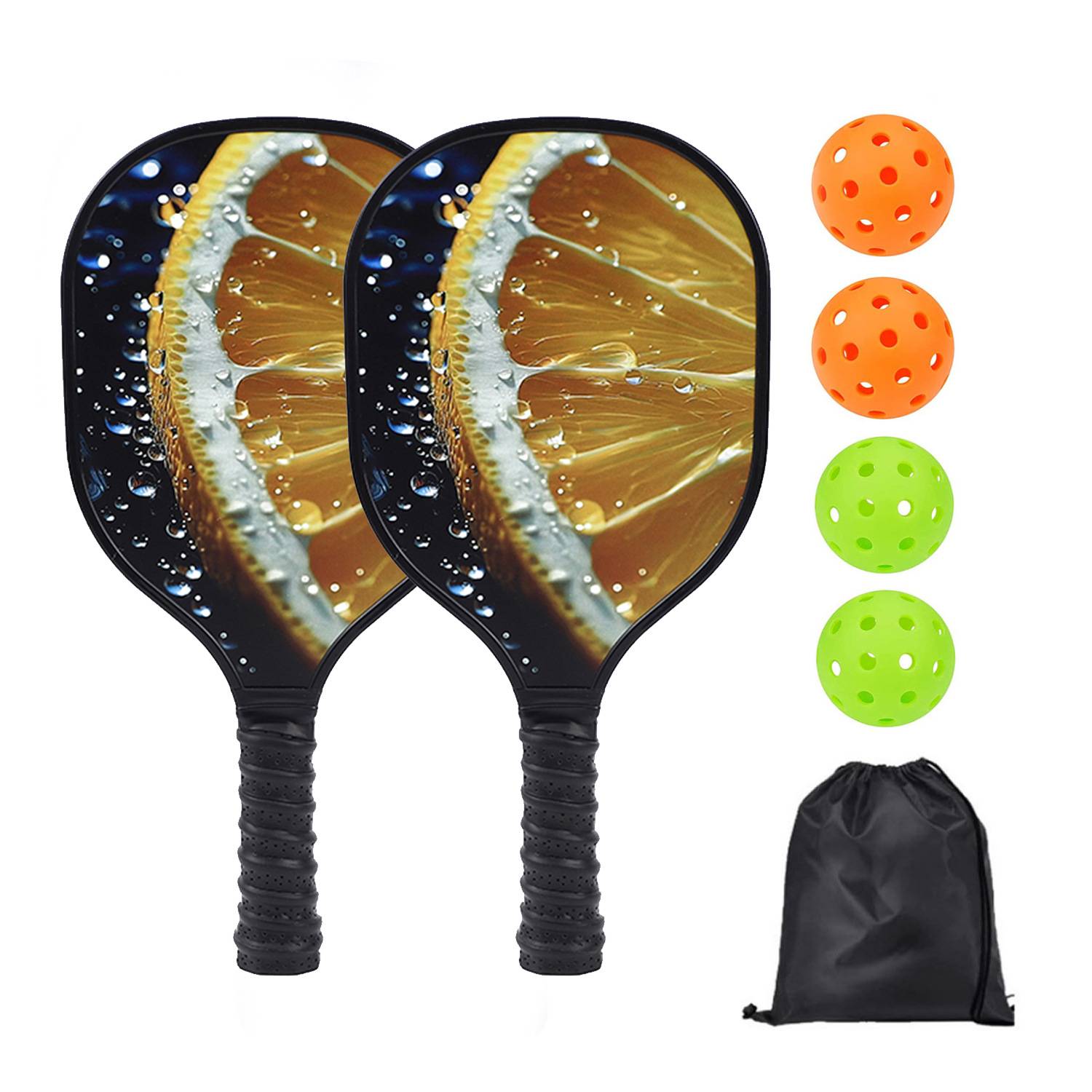 [Woodpien Power racket] 2 shots+4 balls+1 pockets [Model 1109]